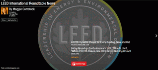 LEED International Roundtable Newsletter – Cover Page