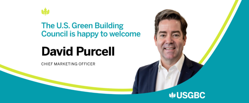 USGBC、David Purcell氏をチーフマーケティングオフィサーに任命